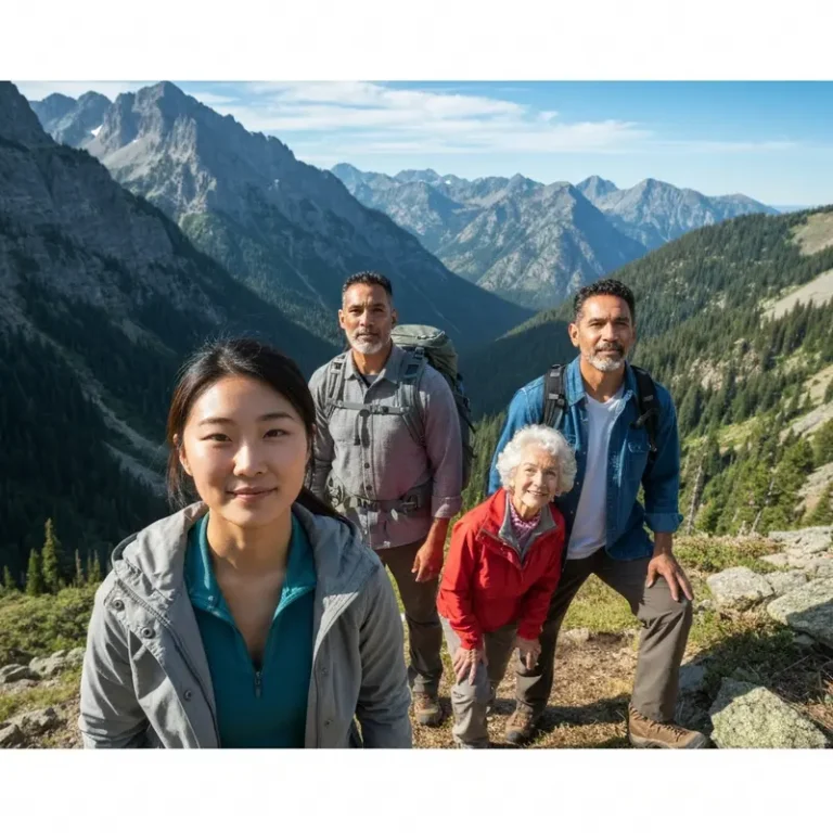 Diverse American travelers with emergency medical evacuation insurance peace of mind