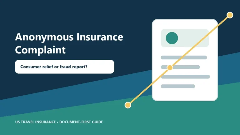 Anonymous Travel Insurance Complaint to a State