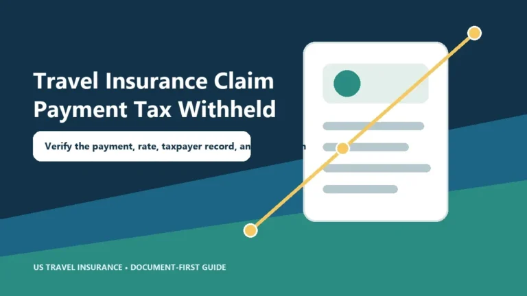 Travel Insurance Claim Payment Tax Withheld Guide
