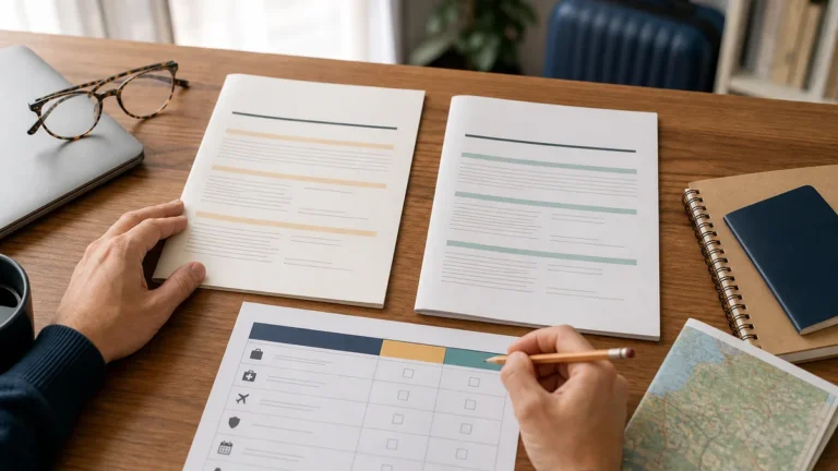 Europe Travel Insurance Policy Comparison: A Worksheet