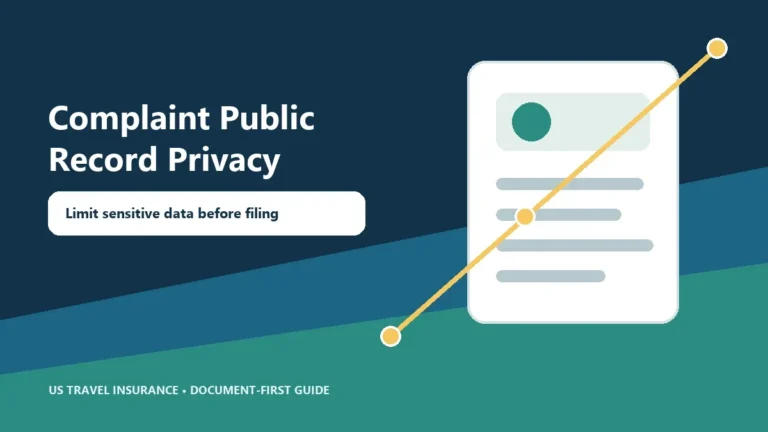 Travel Insurance Complaint Public Record Privacy