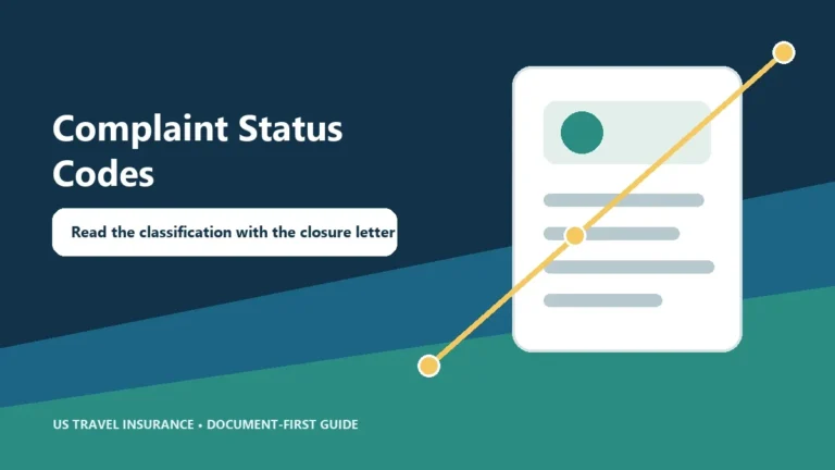 Travel Insurance Complaint Status Codes Explained