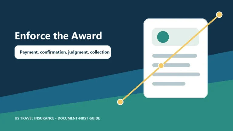 Enforce a Travel Insurance Arbitration Award