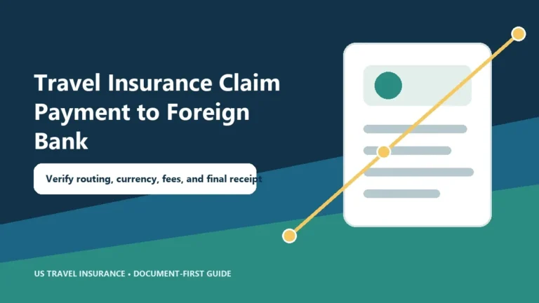 Travel Insurance Claim Payment to Foreign Bank Account