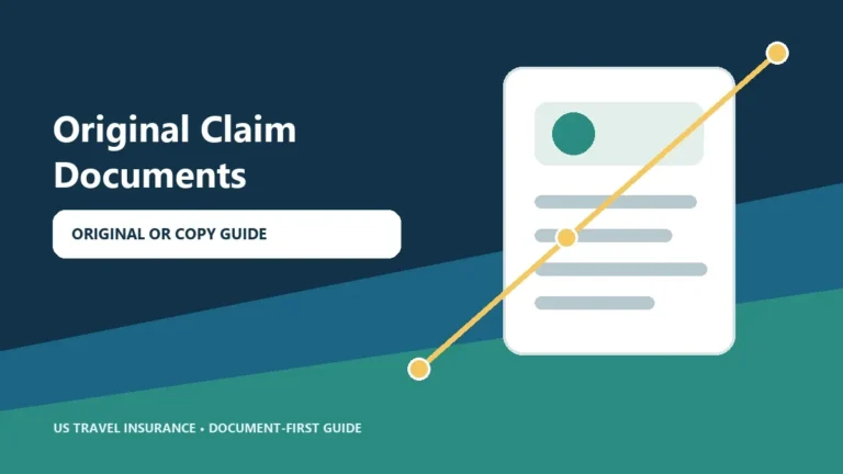 Travel Insurance Claim Original Documents, Copies, Receipts