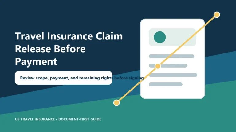 Travel Insurance Claim Release Before Payment Guide