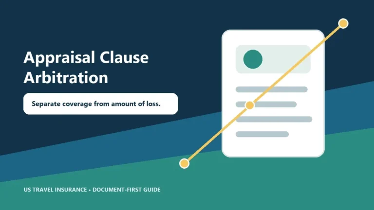 Travel Insurance Appraisal Clause Arbitration Guide