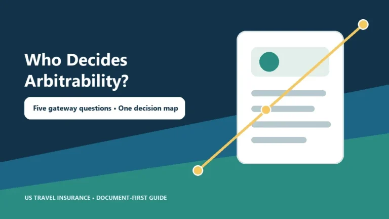 Travel Insurance Arbitration Arbitrability Guide
