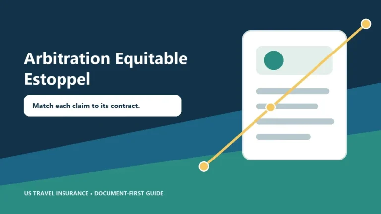 Travel Insurance Arbitration Equitable Estoppel Guide