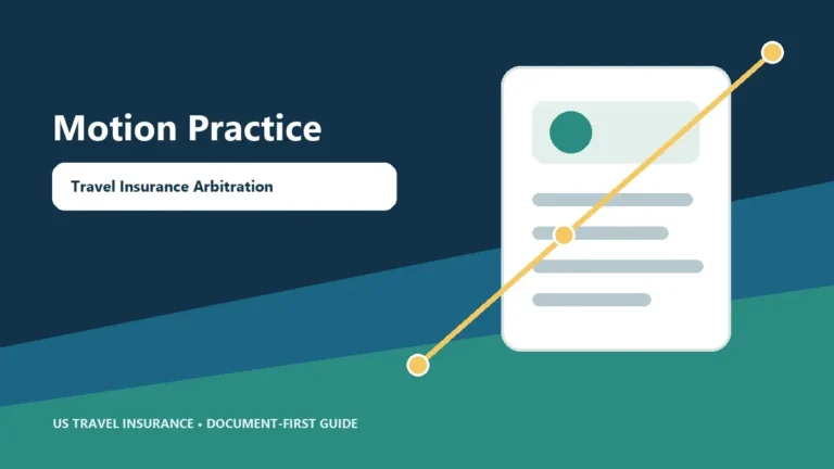 Travel Insurance Arbitration Motion Practice Guide