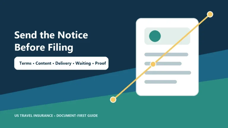 Travel Insurance Arbitration Notice of Dispute Guide
