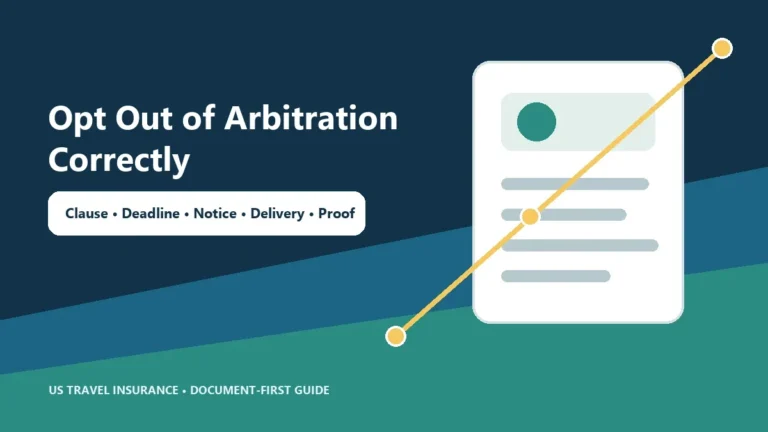 Travel Insurance Arbitration Opt-Out Guide