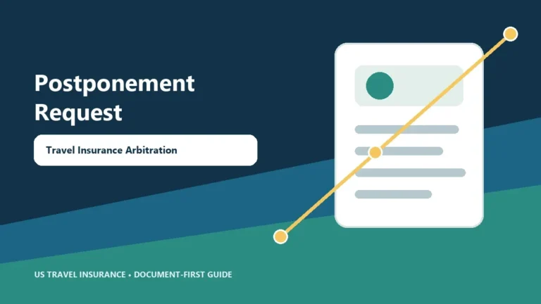 Travel Insurance Arbitration Postponement Request Guide