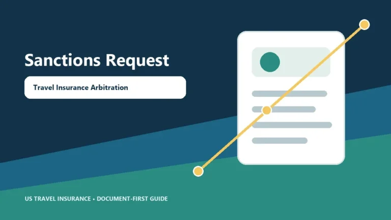 Travel Insurance Arbitration Sanctions Request Guide