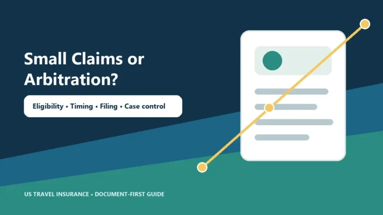 Travel Insurance Arbitration Small Claims Option Guide