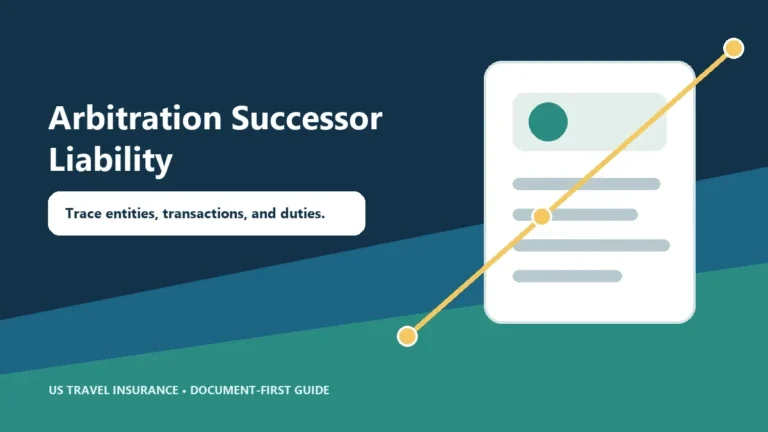 Travel Insurance Arbitration Successor Liability Guide