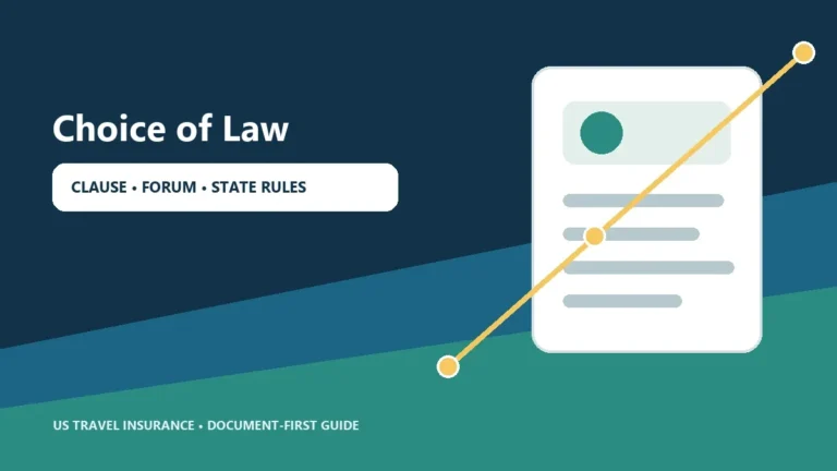 Travel Insurance Choice of Law Clause Guide