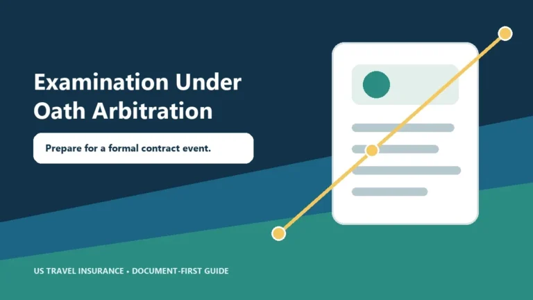 Travel Insurance Examination Under Oath Arbitration Guide