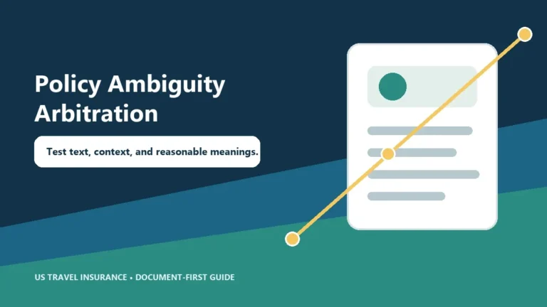 Travel Insurance Policy Ambiguity Arbitration Guide