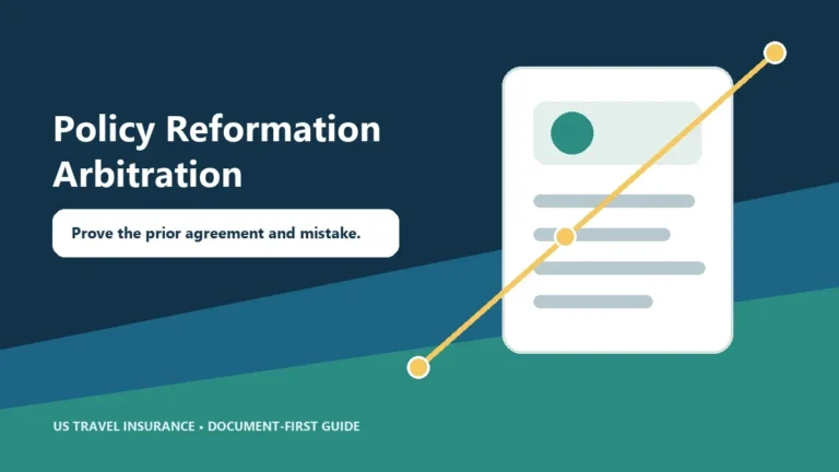Travel Insurance Policy Reformation Arbitration Guide