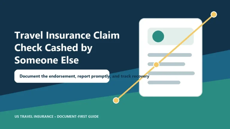 Travel Insurance Claim Check Cashed by Someone Else
