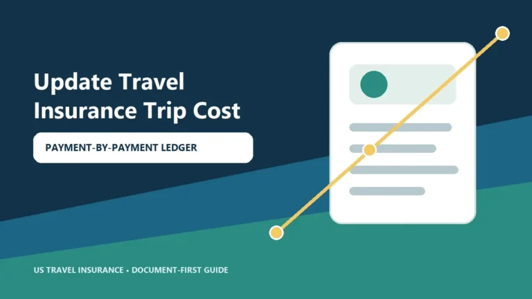 Update Travel Insurance Trip Cost After Booking