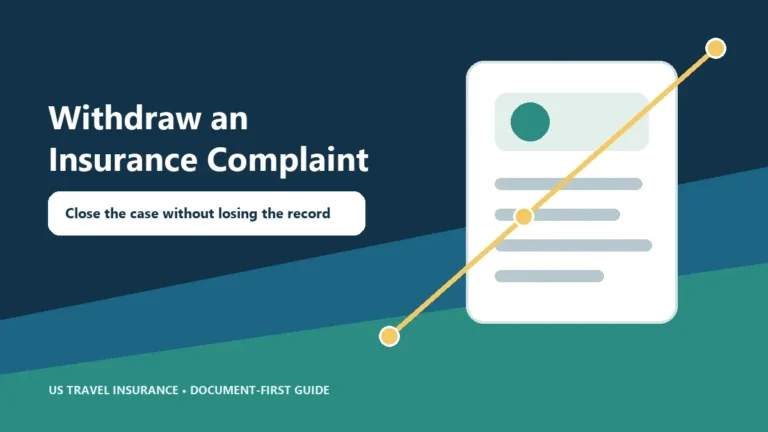 How to Withdraw a Travel Insurance Complaint